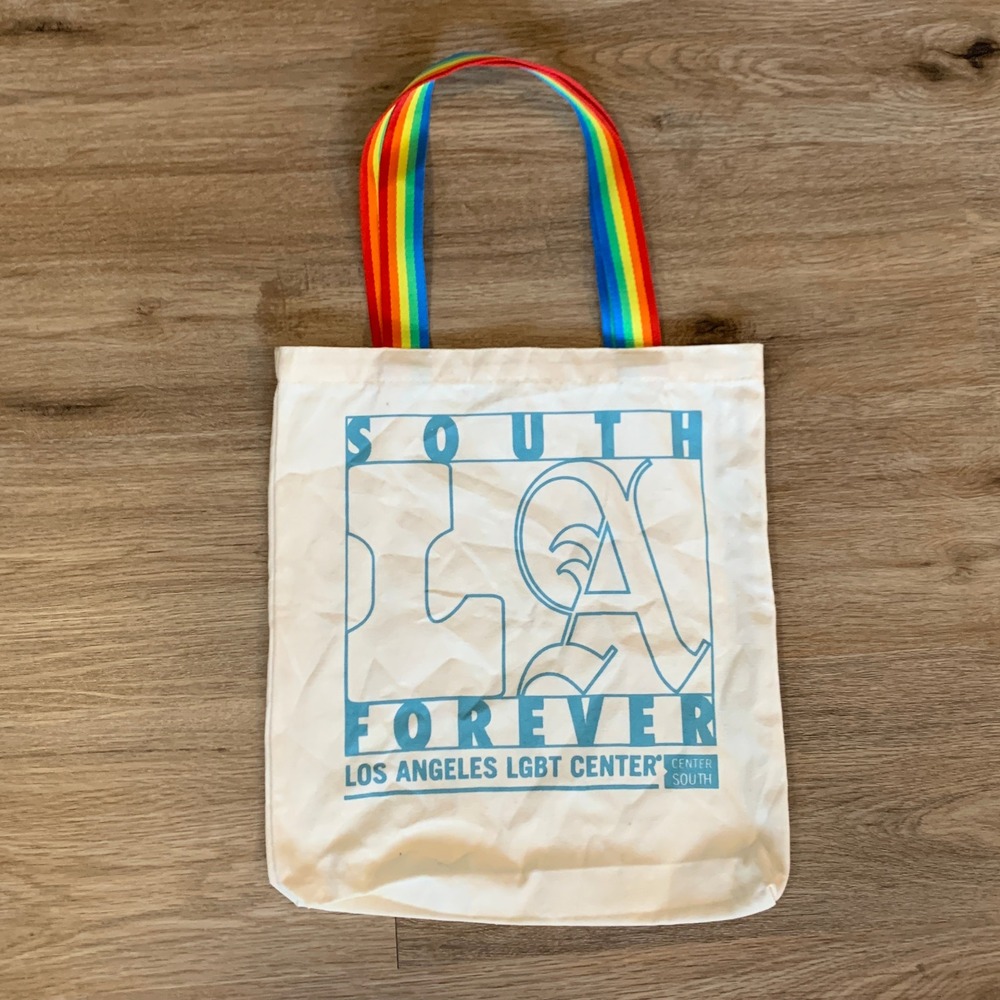 LGBT "South LA Pride Forever" Rainbow Canvas Tote Bag